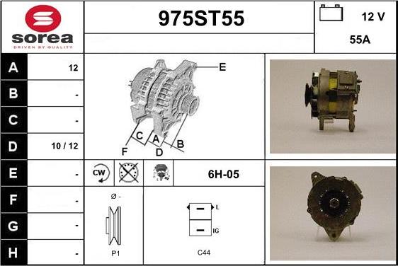 STARTCAR 975ST55 - Alternator autospares.lv