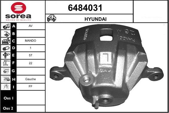 STARTCAR 6484031 - Brake Caliper autospares.lv