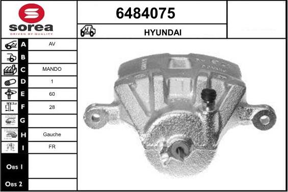 STARTCAR 6484075 - Brake Caliper autospares.lv