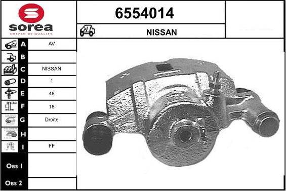 STARTCAR 6554014 - Brake Caliper autospares.lv