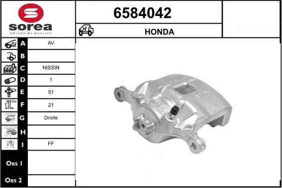 STARTCAR 6584042 - Brake Caliper autospares.lv