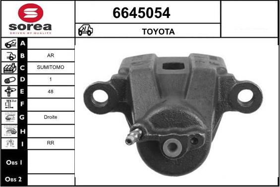 STARTCAR 6645054 - Brake Caliper autospares.lv