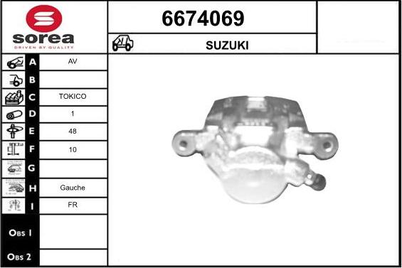 STARTCAR 6674069 - Brake Caliper autospares.lv