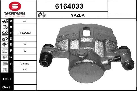 STARTCAR 6164033 - Brake Caliper autospares.lv