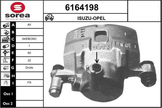 STARTCAR 6164198 - Brake Caliper autospares.lv