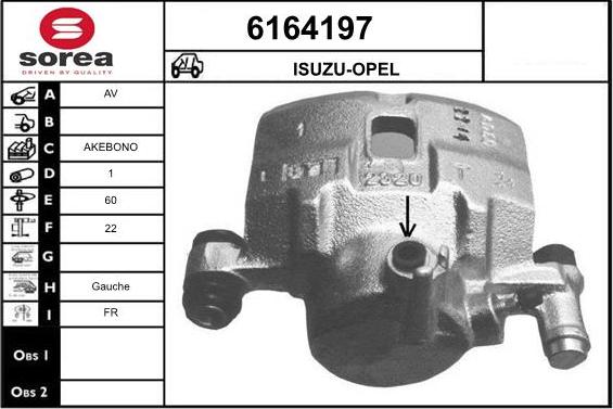 STARTCAR 6164197 - Brake Caliper autospares.lv