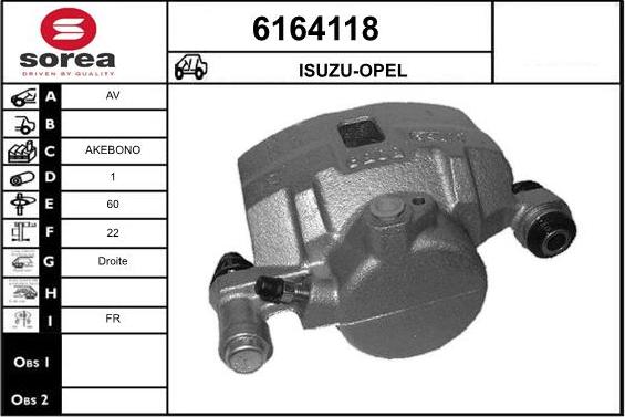 STARTCAR 6164118 - Brake Caliper autospares.lv