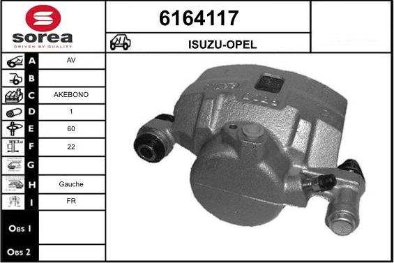 STARTCAR 6164117 - Brake Caliper autospares.lv