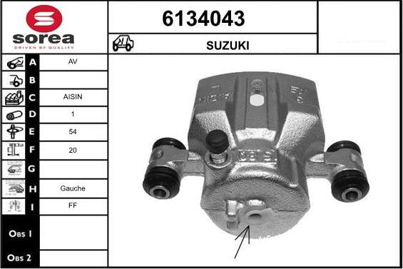 STARTCAR 6134043 - Brake Caliper autospares.lv