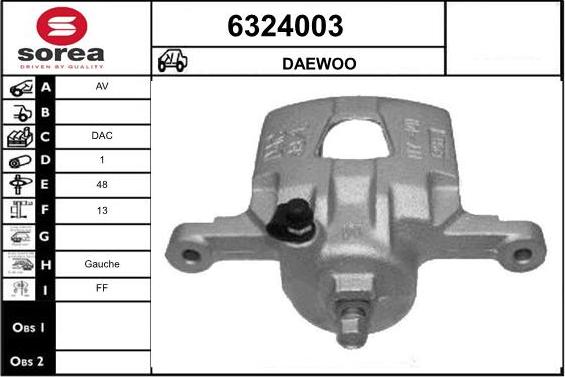 STARTCAR 6324003 - Brake Caliper autospares.lv