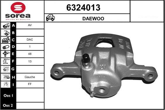 STARTCAR 6324013 - Brake Caliper autospares.lv