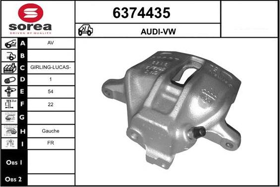 STARTCAR 6374435 - Brake Caliper autospares.lv