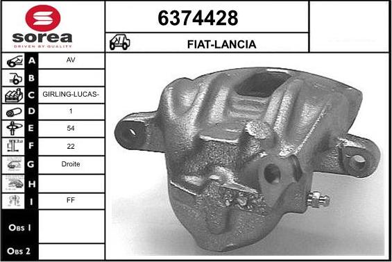 STARTCAR 6374428 - Brake Caliper autospares.lv