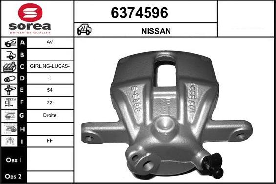 STARTCAR 6374596 - Brake Caliper autospares.lv