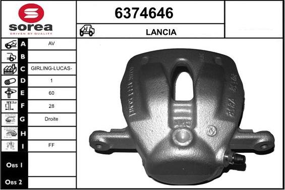 STARTCAR 6374646 - Brake Caliper autospares.lv