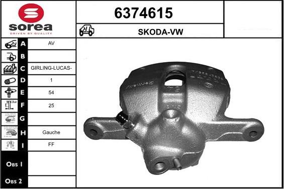 STARTCAR 6374615 - Brake Caliper autospares.lv