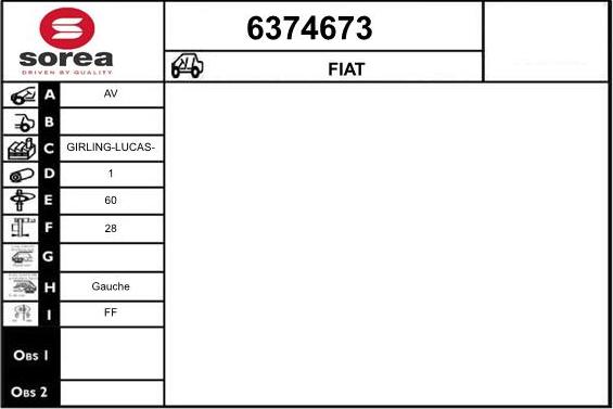 STARTCAR 6374673 - Brake Caliper autospares.lv