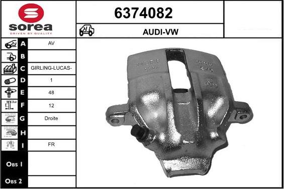 STARTCAR 6374082 - Brake Caliper autospares.lv