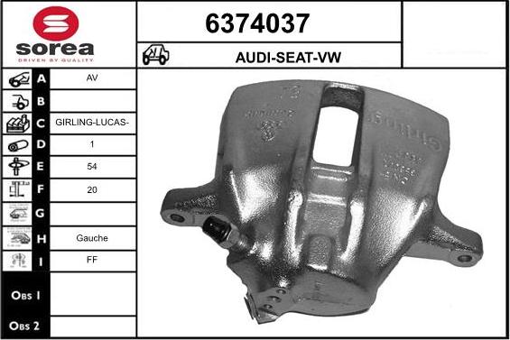 STARTCAR 6374037 - Brake Caliper autospares.lv