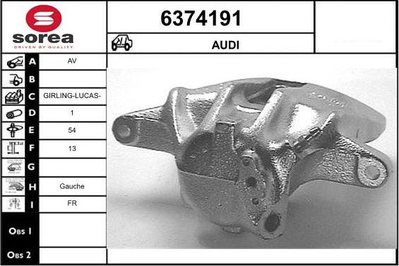 STARTCAR 6374191 - Brake Caliper autospares.lv