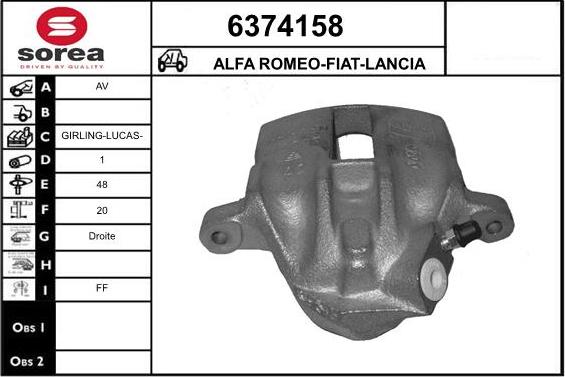 STARTCAR 6374158 - Brake Caliper autospares.lv