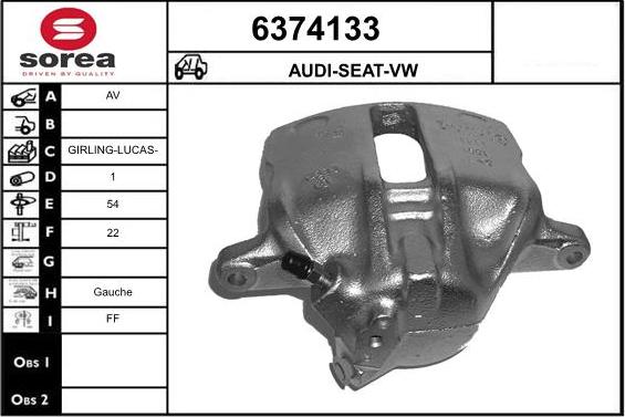 STARTCAR 6374133 - Brake Caliper autospares.lv