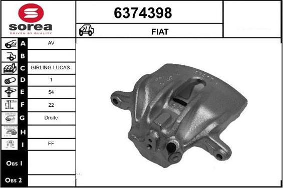 STARTCAR 6374398 - Brake Caliper autospares.lv