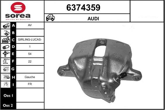 STARTCAR 6374359 - Brake Caliper autospares.lv