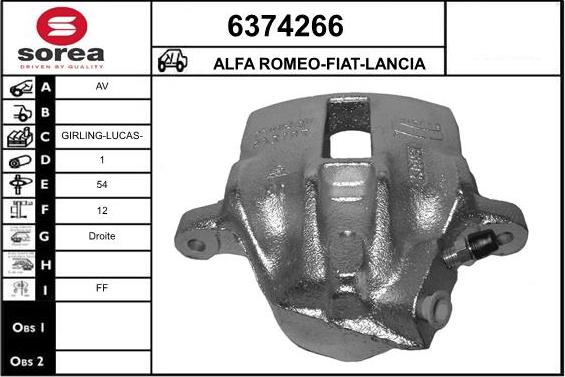 STARTCAR 6374266 - Brake Caliper autospares.lv