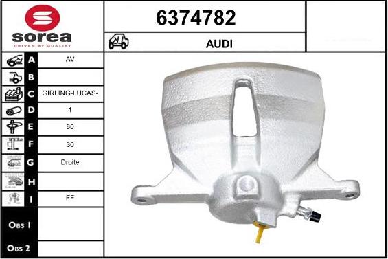 STARTCAR 6374782 - Brake Caliper autospares.lv