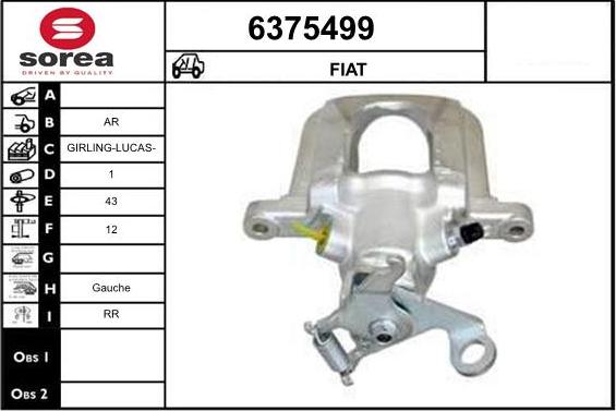 STARTCAR 6375499 - Brake Caliper autospares.lv