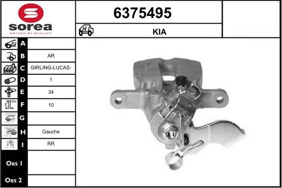 STARTCAR 6375495 - Brake Caliper autospares.lv