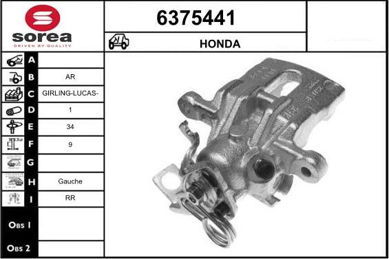 STARTCAR 6375441 - Brake Caliper autospares.lv