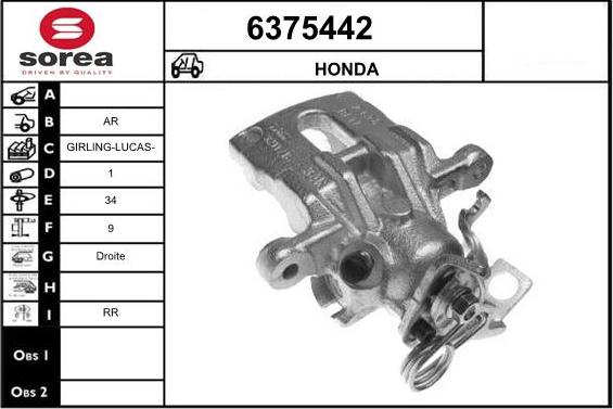 STARTCAR 6375442 - Brake Caliper autospares.lv