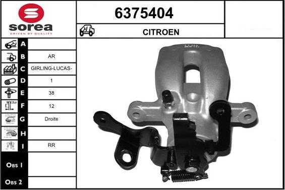 STARTCAR 6375404 - Brake Caliper autospares.lv