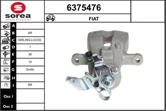 STARTCAR 6375476 - Brake Caliper autospares.lv