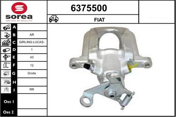 STARTCAR 6375500 - Brake Caliper autospares.lv