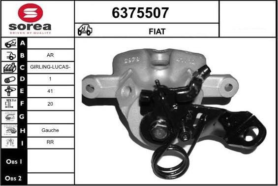 STARTCAR 6375507 - Brake Caliper autospares.lv