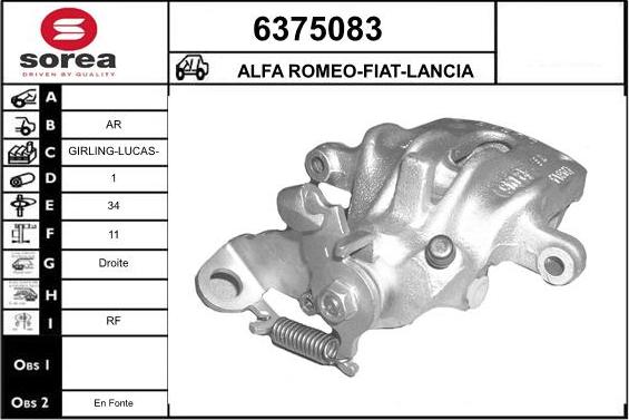 STARTCAR 6375083 - Brake Caliper autospares.lv