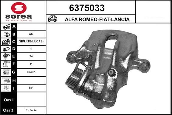 STARTCAR 6375033 - Brake Caliper autospares.lv