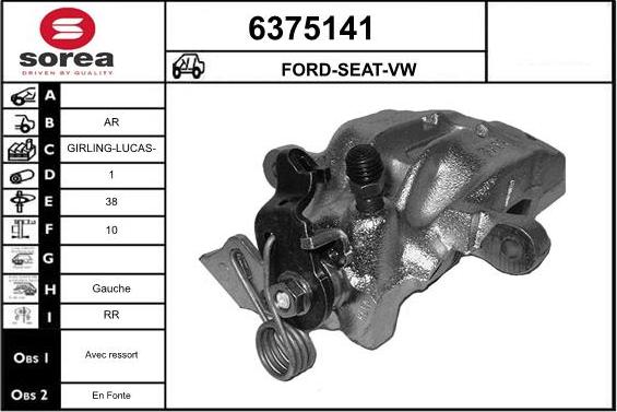 STARTCAR 6375141 - Brake Caliper autospares.lv