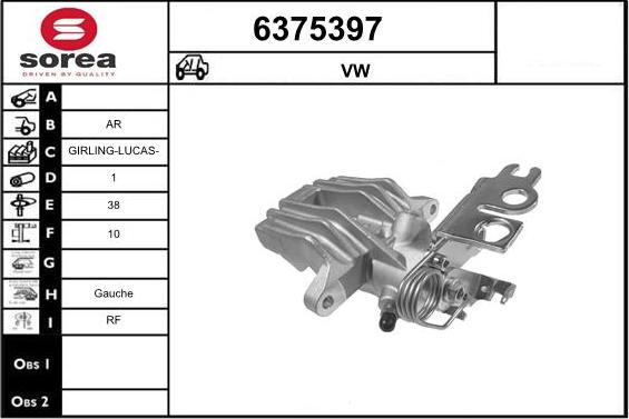 STARTCAR 6375397 - Brake Caliper autospares.lv