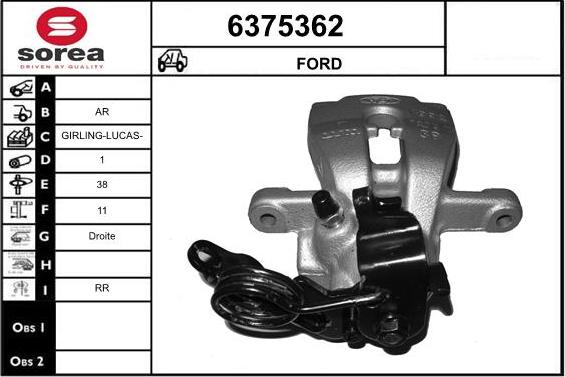 STARTCAR 6375362 - Brake Caliper autospares.lv