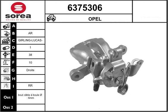 STARTCAR 6375306 - Brake Caliper autospares.lv