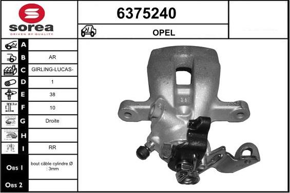 STARTCAR 6375240 - Brake Caliper autospares.lv