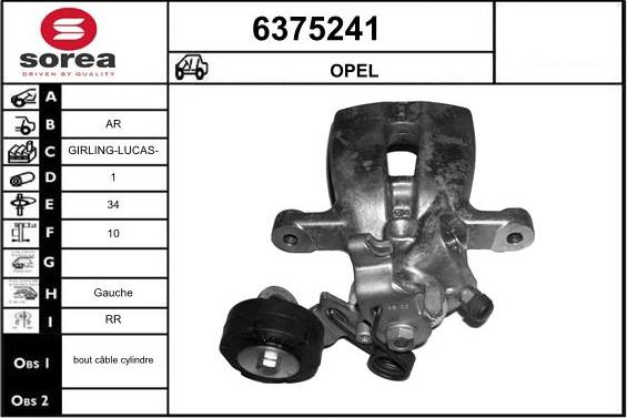 STARTCAR 6375241 - Brake Caliper autospares.lv