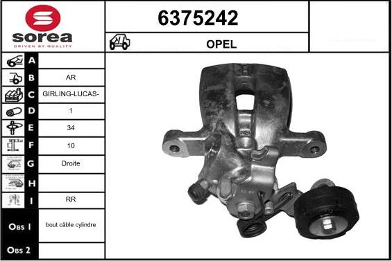 STARTCAR 6375242 - Brake Caliper autospares.lv