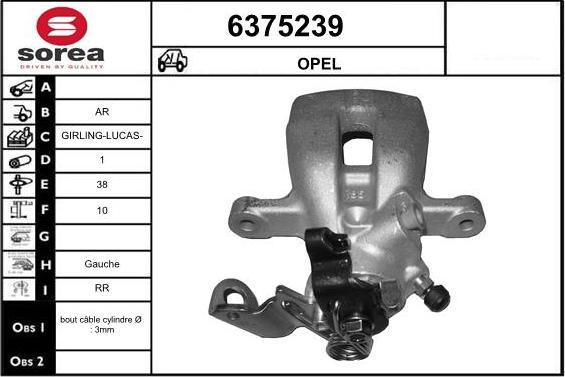 STARTCAR 6375239 - Brake Caliper autospares.lv