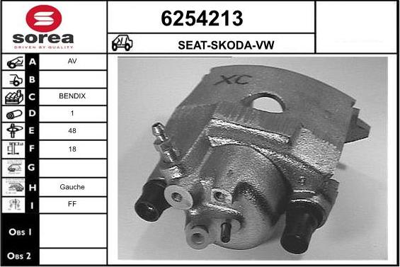 STARTCAR 6254213 - Brake Caliper autospares.lv