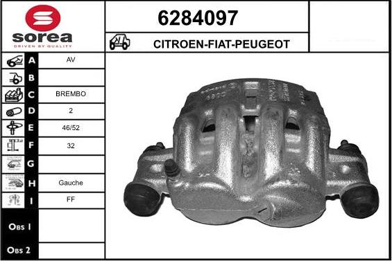 STARTCAR 6284097 - Brake Caliper autospares.lv